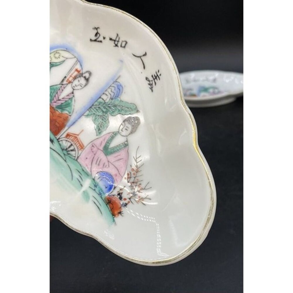FS LOUIE & Co Berkeley CA Vintage 7” Bone Dish Chinese Restaurant LOT 2 - Picture 9 of 10